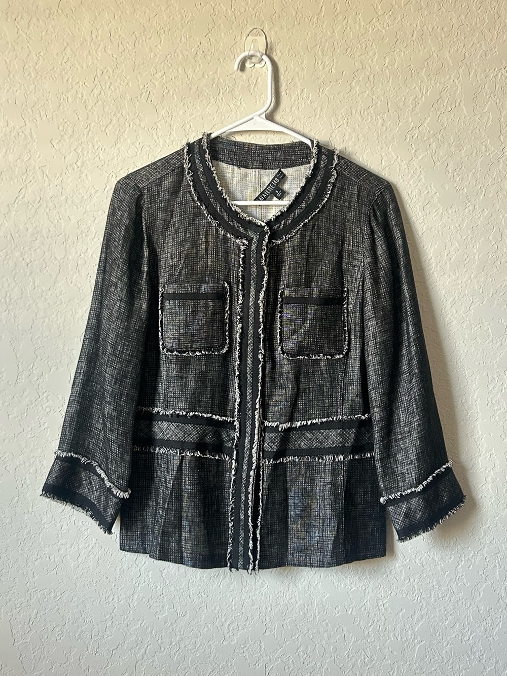 Lafayette 148 New York Linen Blend Tweed Jacket